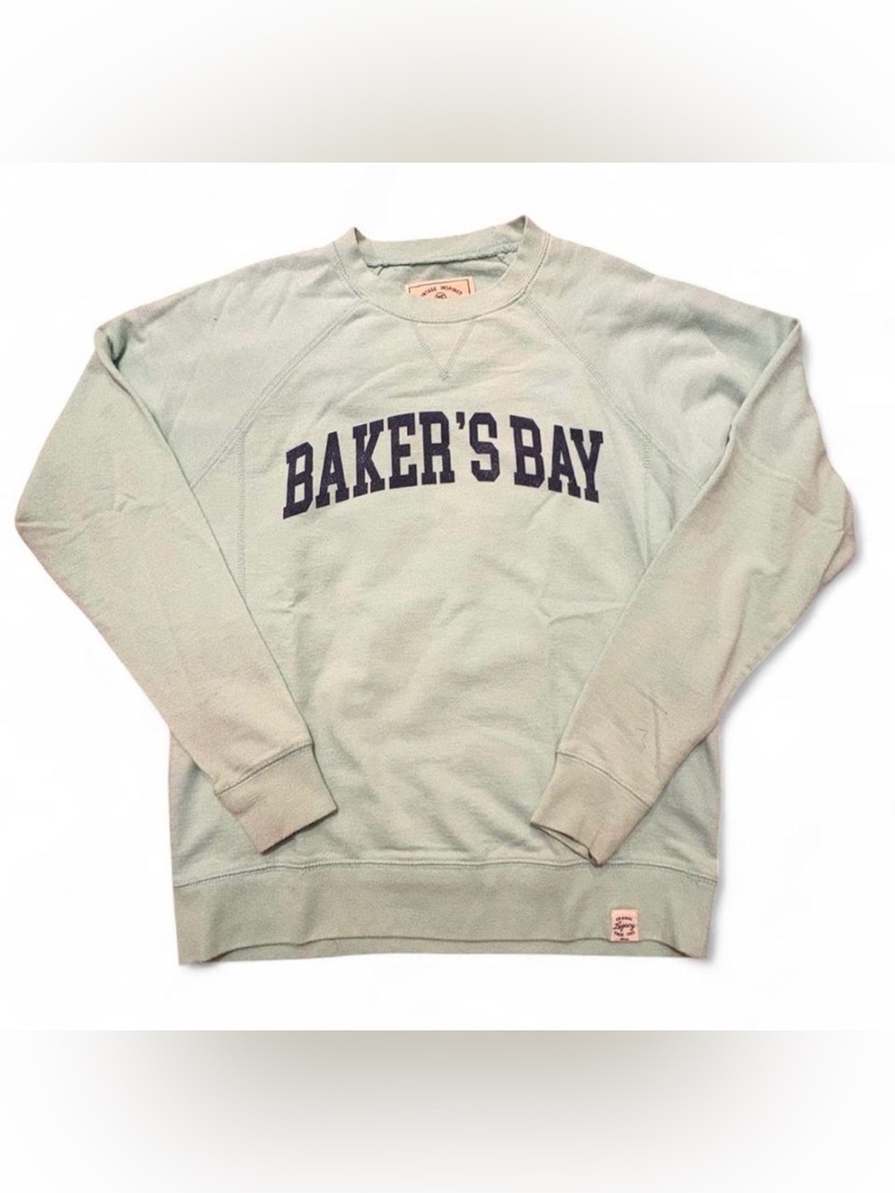 Legacy Women’s Crewneck Sweatshirt - Mint Green with Navy Text